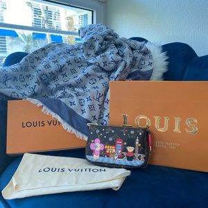 LV Monogram Christmas 2021 mini pochette.